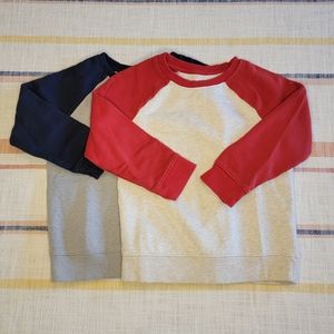 Cat & Jack Toddler Boys' Fleece Crew Neck Pullover Sweatshirts, Lot of 2, 4T